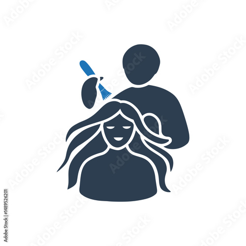 Hair Salon Stylist Service Icon