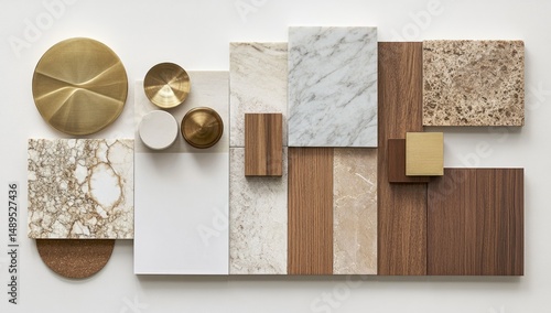 Material Palette for Interior Design