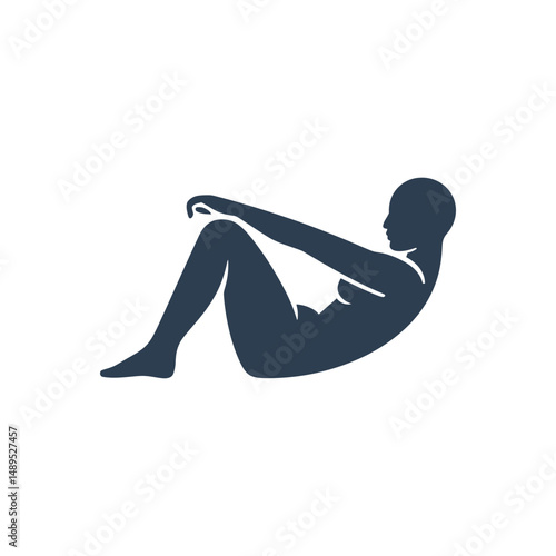Abdominal Crunch Exercise Icon