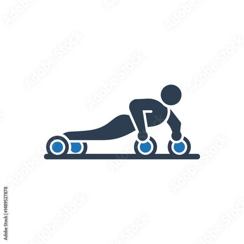 Ab Wheel Exercise Icon