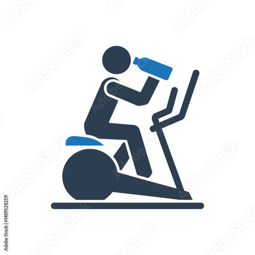 Exercise Bike Hydration Icon