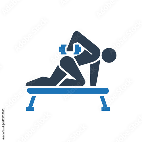 Bench Press Exercise Icon