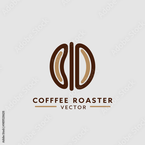 Coffee roaster icon minimal design
