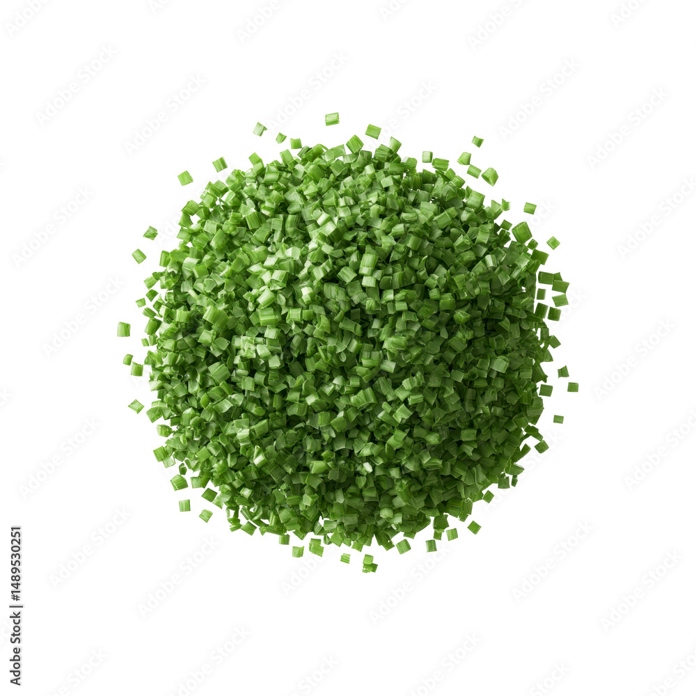 Fototapeta premium Exploding Sphere of Freshly Chopped Chives