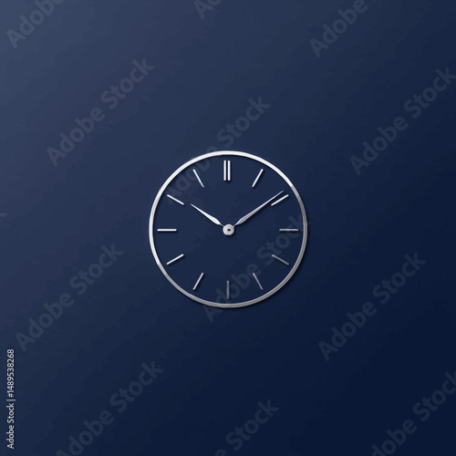 Minimalist Timepiece Midnight Blue