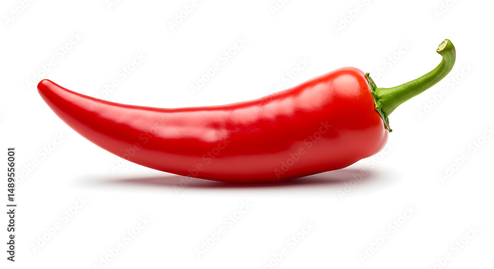 Red Chili Pepper isolated on white background. American food Red Chili Pepper isolated on white background. American food