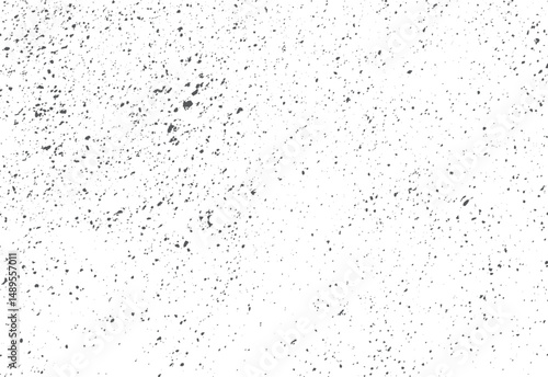 Grunge terrazzo marble floor texture with grey stone. White wall vector noise particle background. Black and white asphalt gravel rock spatter surface.