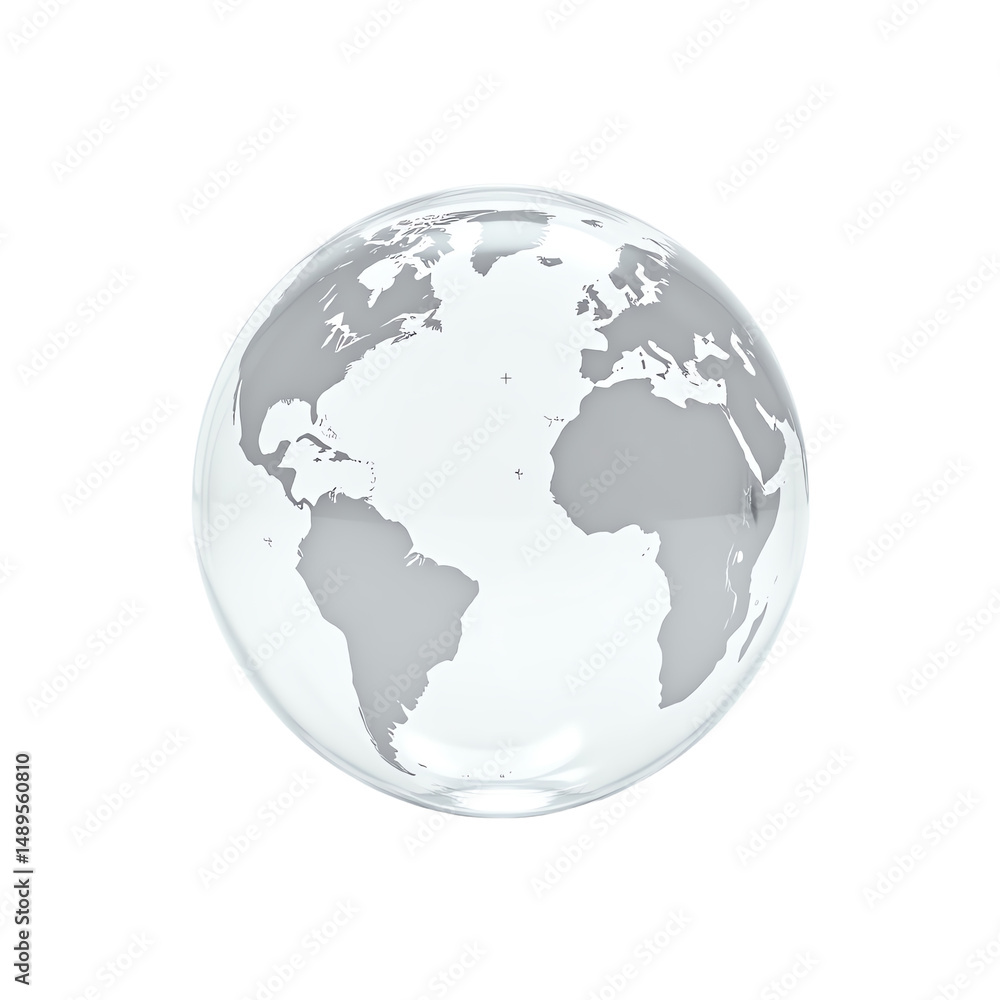 Stylized globe illustrating global connectivity. Stylized globe illustrating global connectivity.