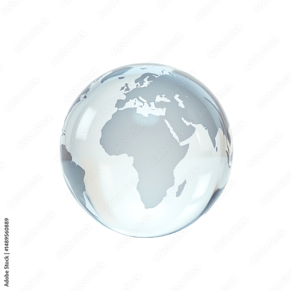 Naklejka premium Stylized globe representing Earth.