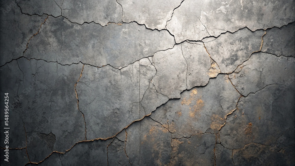 Obraz premium old cracked concrete wall, background design 