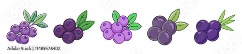acai berry icon, acai berry line art - simple line art of acai berry, perfect for acai berry logos and icons