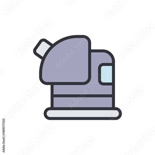 Stylized Observatory Icon For Astronomy And Scientific Exploration