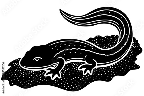 Black silhouette of a sandfish skink vector design with transparency, sandfish skink, silhouette, skink, reptile, desert, animal, lizard, wildlife, creature, nature, fauna, vector, shape, outline, bla
