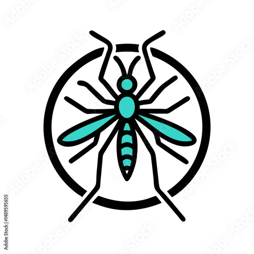 Mosquito Icon – Insect, Pest, Bug, Disease Vector Symbol