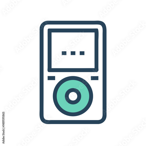 MP3 Player Icon – Audio Device, Music Player, Portable Sound Symbol