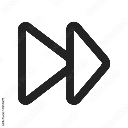 Free Download Play Forward Icon – Next, Media Control, Skip, Video Symbol - GFXLoad