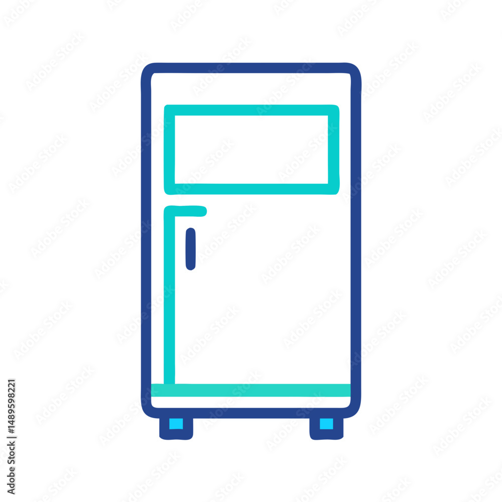 Refrigerator Icon – Kitchen Appliance, Food Storage, Cooling Symbol Refrigerator Icon – Kitchen Appliance, Food Storage, Cooling Symbol