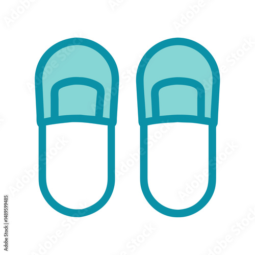 Slippers Icon – Comfortable Footwear, Home Shoes, Casual Comfort Symbol