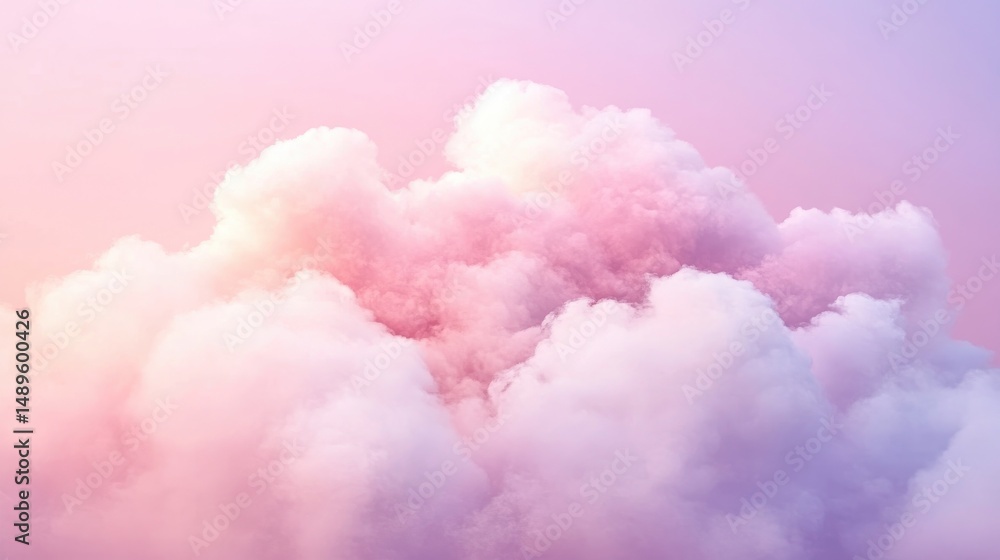Pastel pink and purple cloudscape, soft, fluffy, dreamlike texture Pastel pink and purple cloudscape, soft, fluffy, dreamlike texture