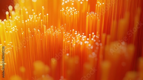 Abstract Orange Fiber Structure