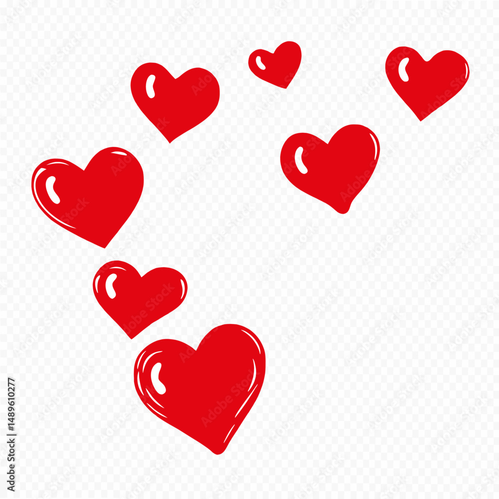 Romantic Valentine's Day Design – Red Hearts Vector Illustration of Love
Romantic Valentine's Day Design – Red Hearts Vector Illustration of Love