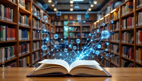 Open Book with Digital Connections in Modern Library Environment