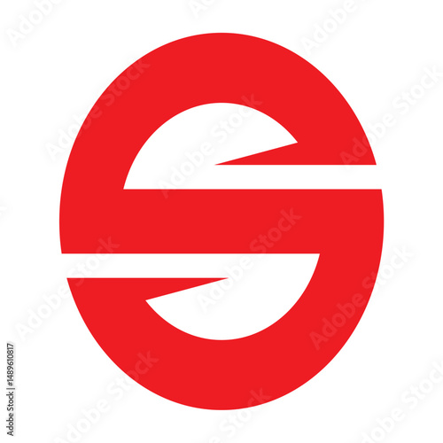 RED LETTER S LOGO VECTOR ARTISTIC