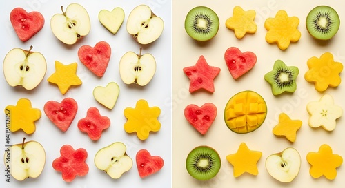 Creative Fruit Shapes Arrangement
