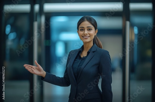 Professional cinematic portrait of a financial advisor, Indian woman in her 40s, smart business suit Free Download Professional cinematic portrait of a financial advisor, Indian woman in her 40s, smart business suit - GFXLoad