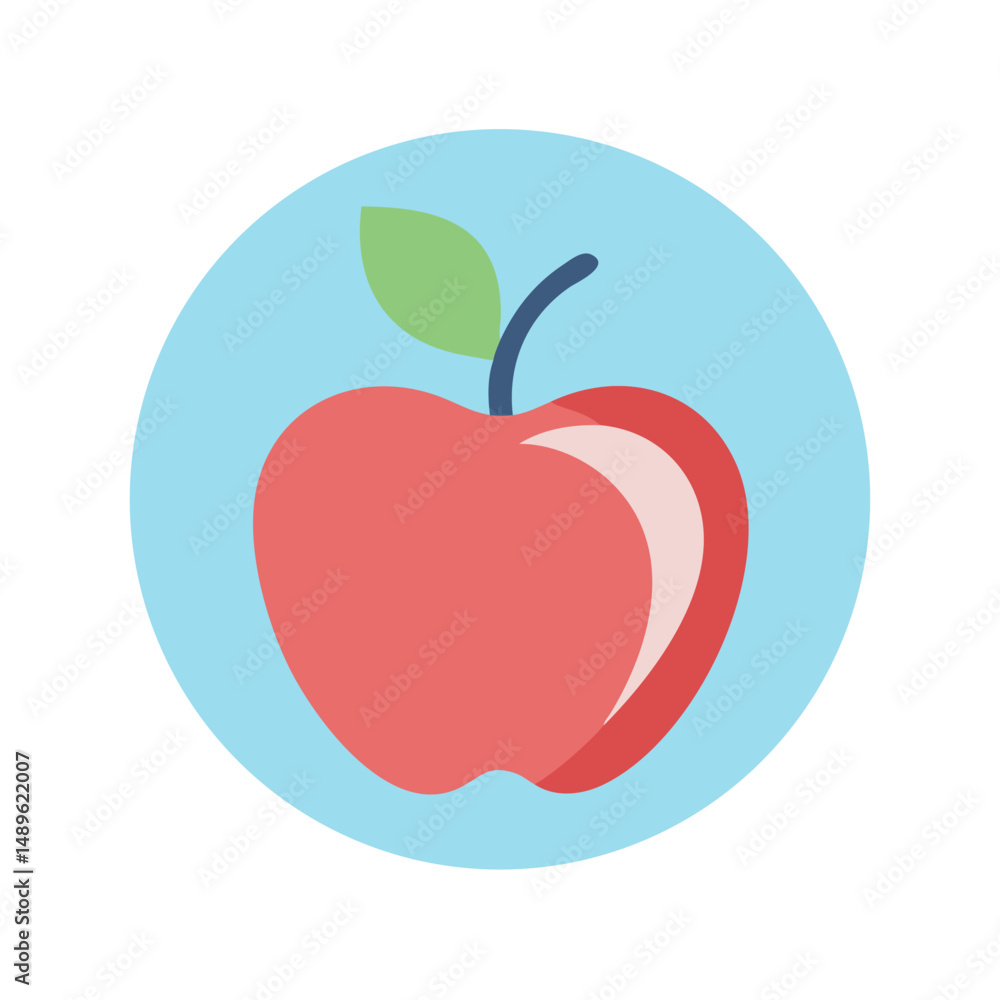 Fototapeta premium Apple Fruit Symbol Representing Healthy Food and Natural Nutrition
