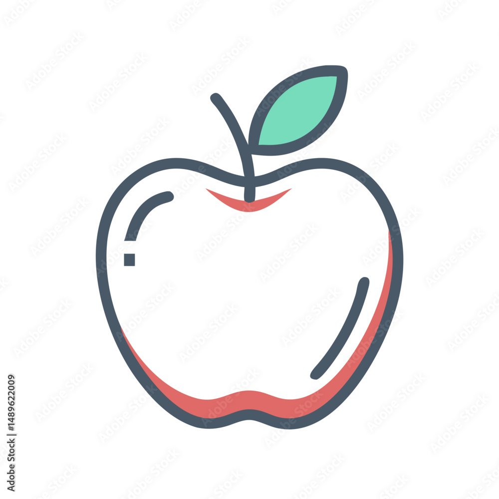 Obraz premium Apple Fruit Symbol Representing Healthy Food and Natural Nutrition
