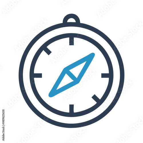 Free Download Compass Symbol Representing Navigation and Directional Guidance - GFXLoad