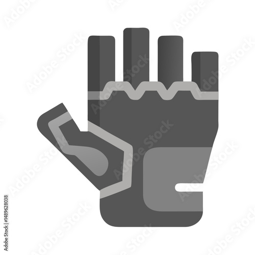 Fingerless Glove Icon Representing Hand Protection and Athletic Performance