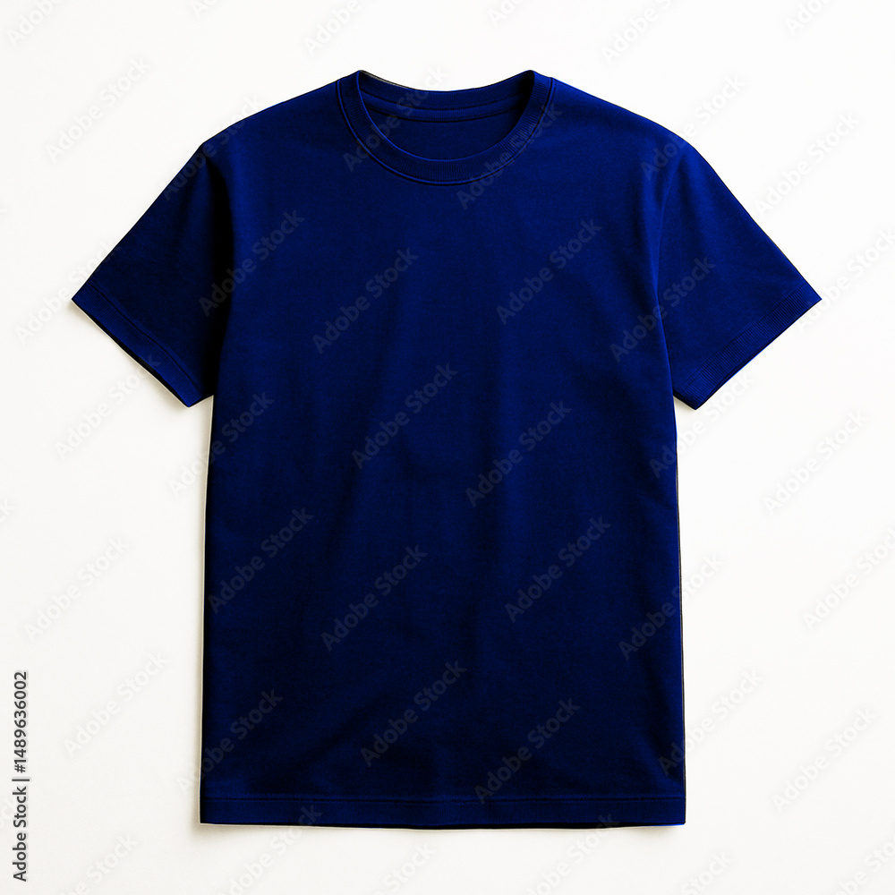 a blue t-shirt mockup with a white background. This photo is suitable for editing and commercial purposes a blue t-shirt mockup with a white background. This photo is suitable for editing and commercial purposes