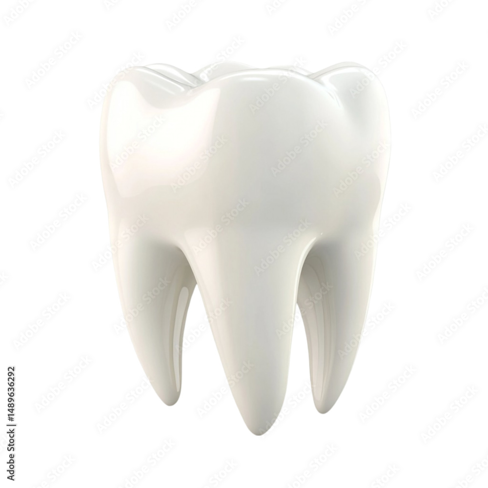 A single healthy white tooth isolated on white background dental hygiene oral care A single healthy white tooth isolated on white background dental hygiene oral care
