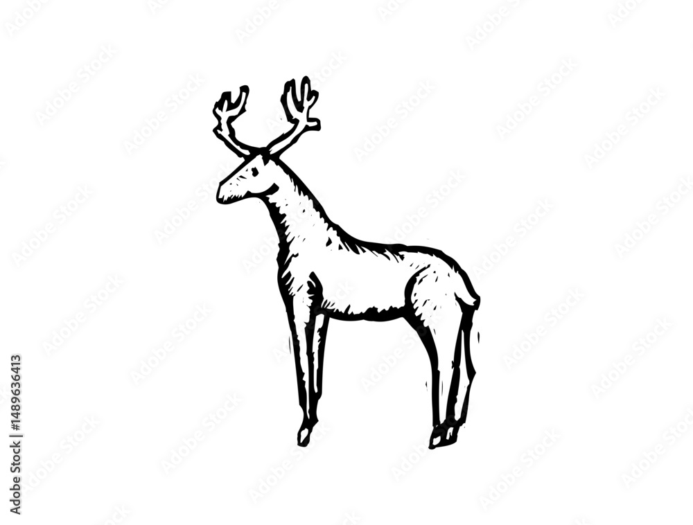 Obraz premium Charming Little Goat Icon Logo Design – Cute SVG Image File for Farm Projects, Kids, Branding, Crafts, and Creative Use