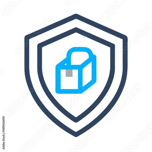 Shield Icon Representing Package Security and Safe Delivery Protection