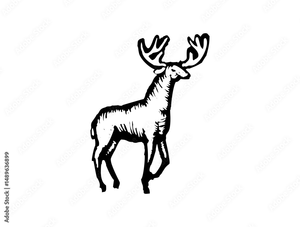 Obraz premium Wild Animal Icon Logo Design – High-Quality SVG Image File for Nature, Wildlife Branding, Forest Themes, and Outdoor Projects