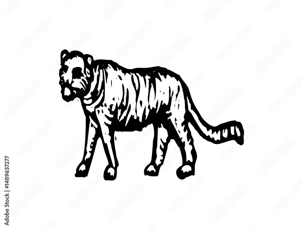 Naklejka premium Wild Animal Icon Logo Design – High-Quality SVG Image File for Nature, Wildlife Branding, Forest Themes, and Outdoor Projects