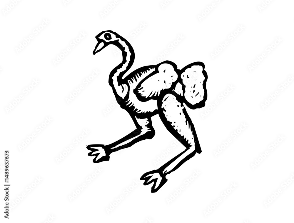 Fototapeta premium Animal Bird Icon Logo Art Design SVG – High-Quality Vector File for Wildlife, Nature, Pets, and Creative Branding Projects