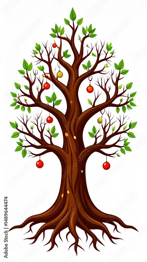 Fototapeta premium poison tree on white