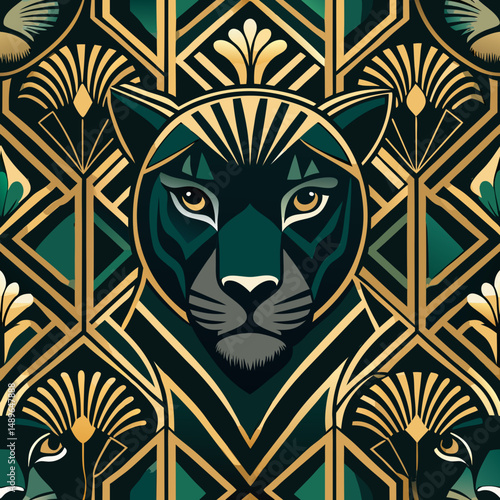  Art Deco Panther
