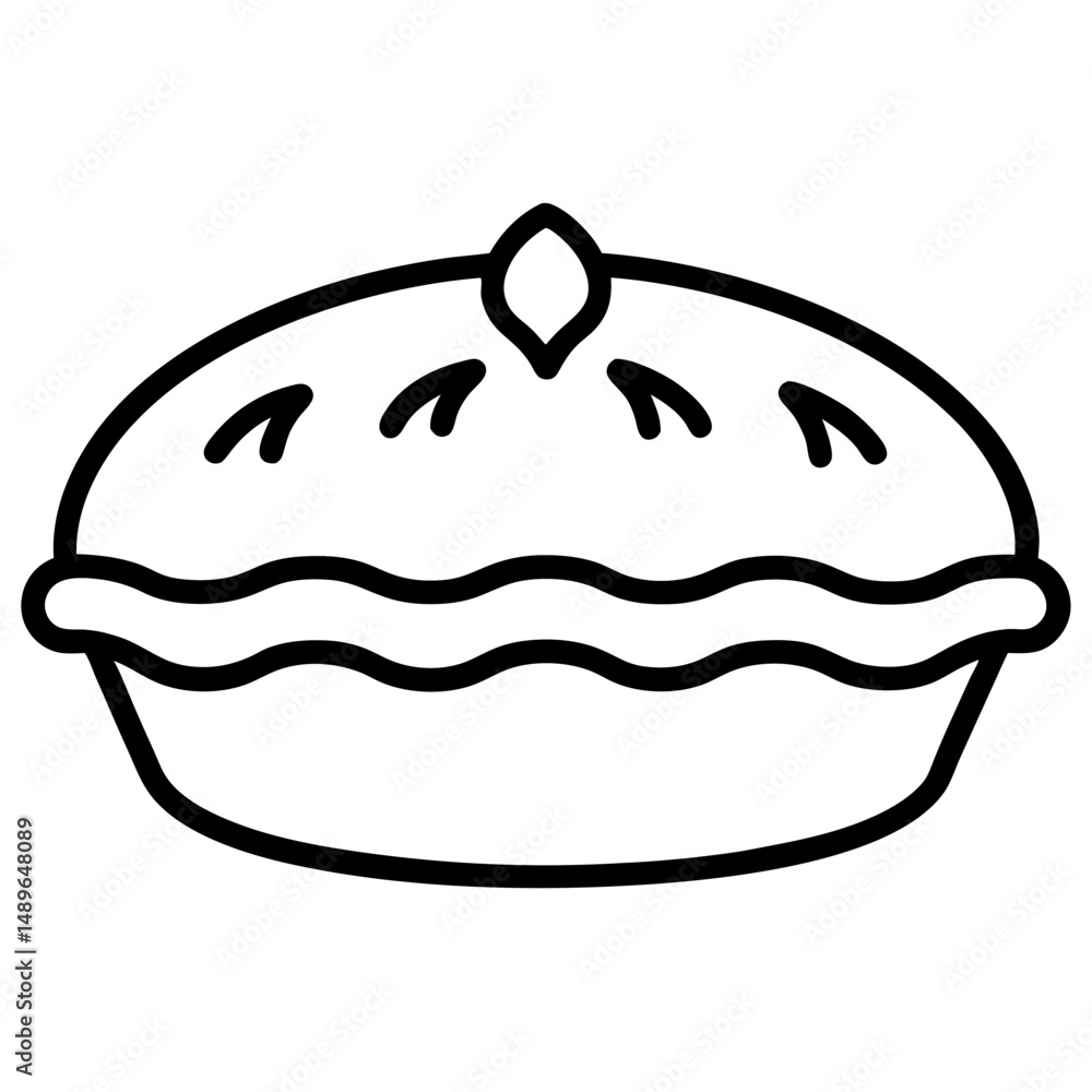 Meat-pie vector graphic for T-shirts, posters, and digital use. Meat-pie vector graphic for T-shirts, posters, and digital use.