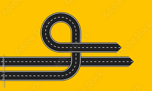 two ways to same goal, one direct path, second intricate way