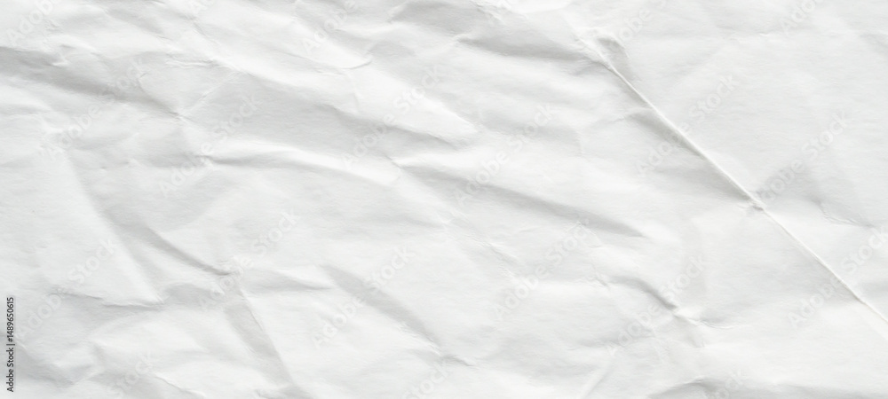 Abstract white crumpled and creased recycle paper texture background Abstract white crumpled and creased recycle paper texture background
