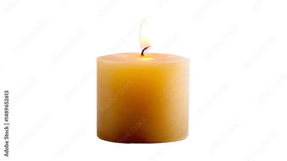 a single candle is lit on a white surface a single candle is lit on a white surface