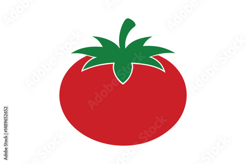 Fresh red ripe tomatoes against white backgroun
