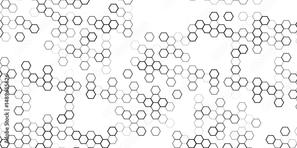 Modern hexagons pattern. Geometric abstract background with simple hexagonal elements. Medical technology abstract simple design art Modern hexagons pattern. Geometric abstract background with simple hexagonal elements. Medical technology abstract simple design art