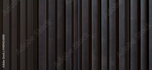 Wallpaper Mural Dark Vertical Wooden Slats A Textured Background of Rich Ebony Wood Planks for Design Inspiration Torontodigital.ca