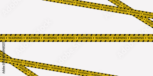 Wallpaper Mural Yellow Warning Tape Set for Hazard and Caution Backgrounds Torontodigital.ca
